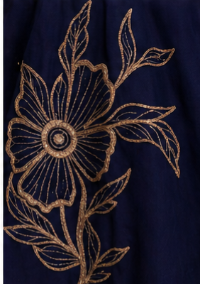 Pre Order: Midnight Bloom Lehenga Set