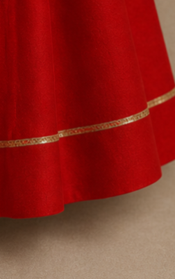 Pre Order: Embroidered Neckline Kurti With Potli Button Detail Jacket