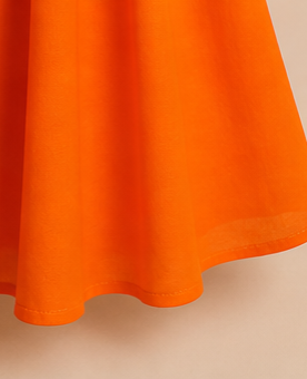 Pre Order: Maharani Orange Anarkali Set