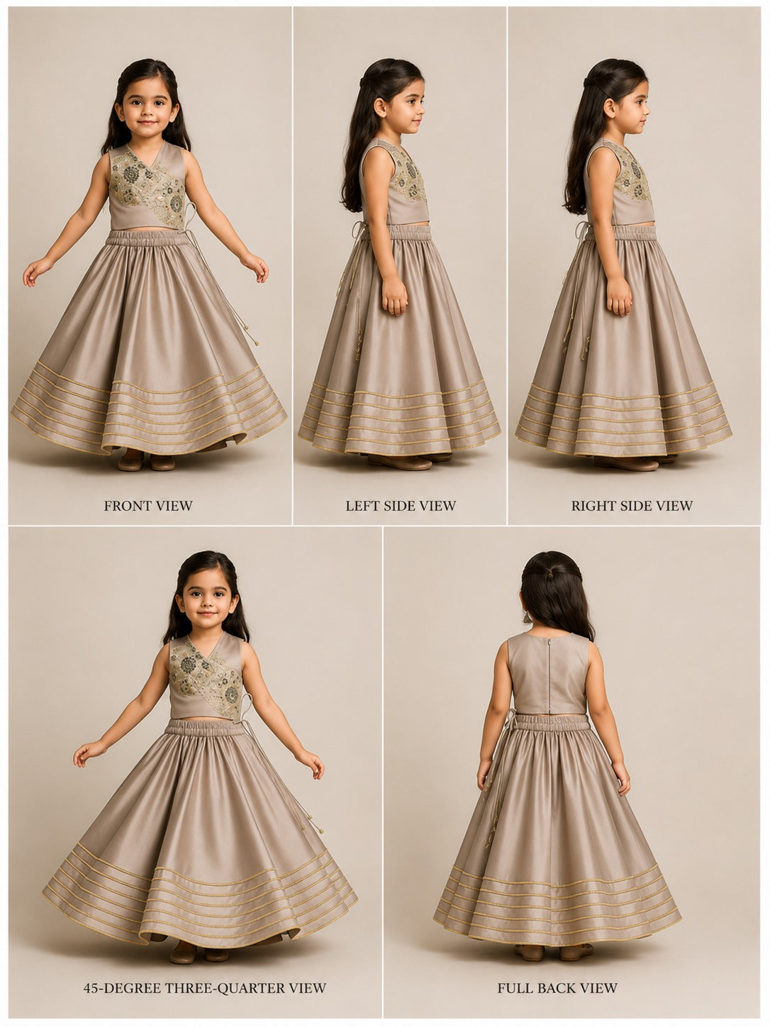 Pre Order: Stylish Halter Neck Cape Top And Lehenga