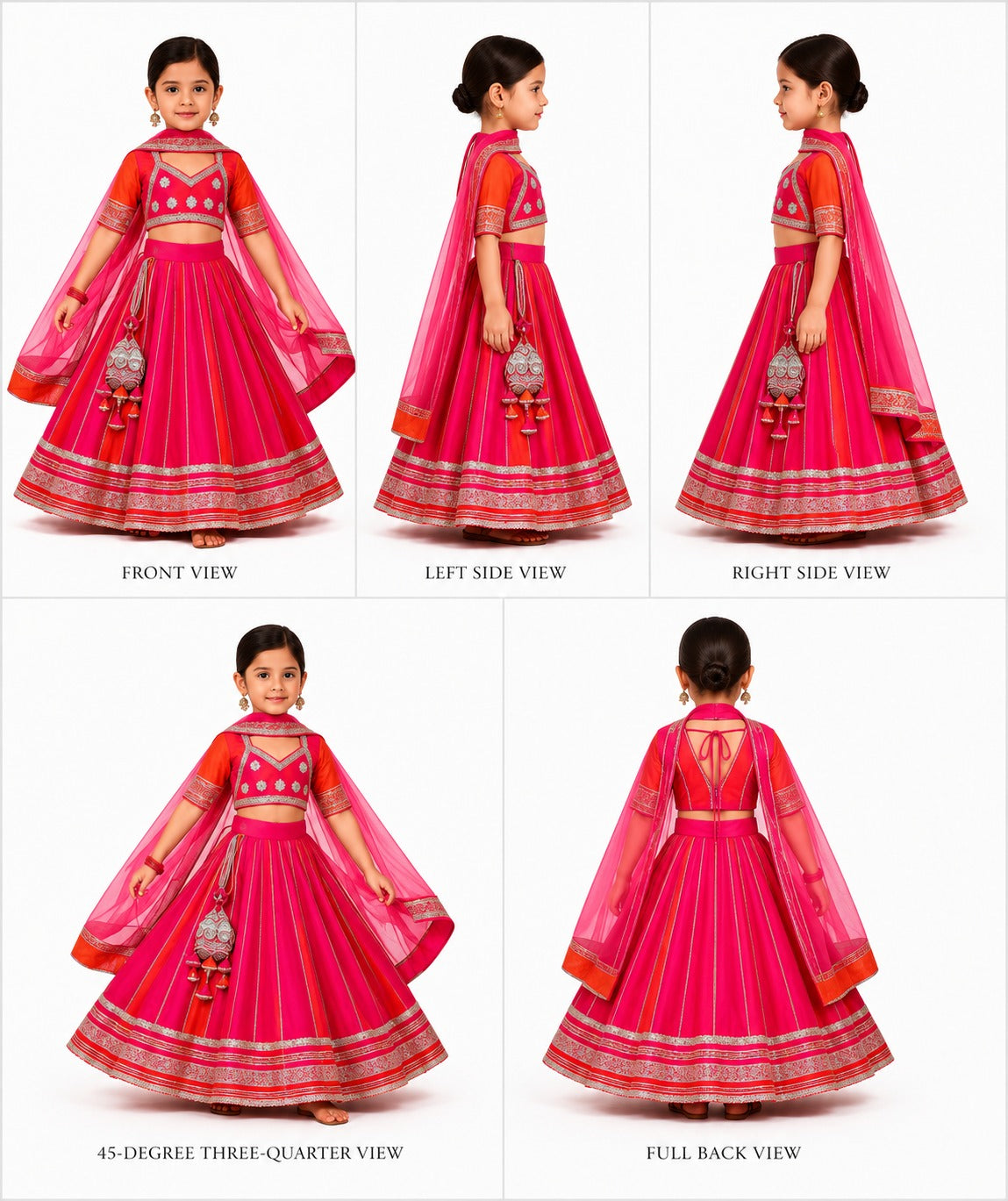 Pre Order: Shades of Pink Lehenga Set