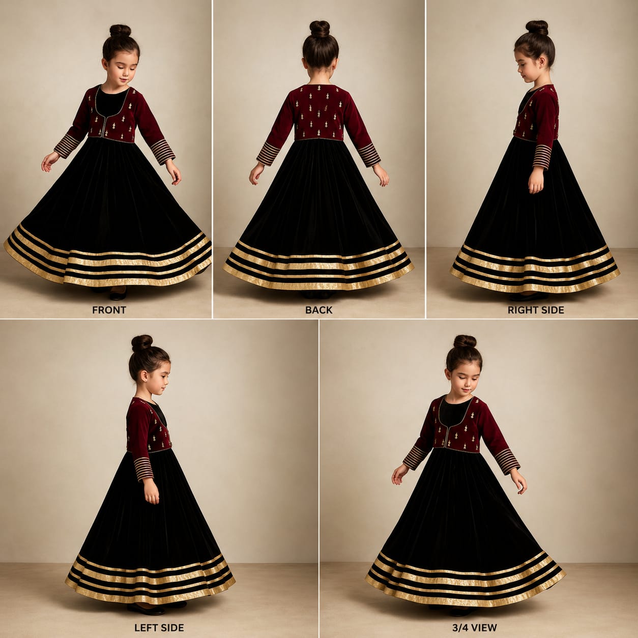 Pre Order: Charming Velvet Anarkali With Front-Open Jacket