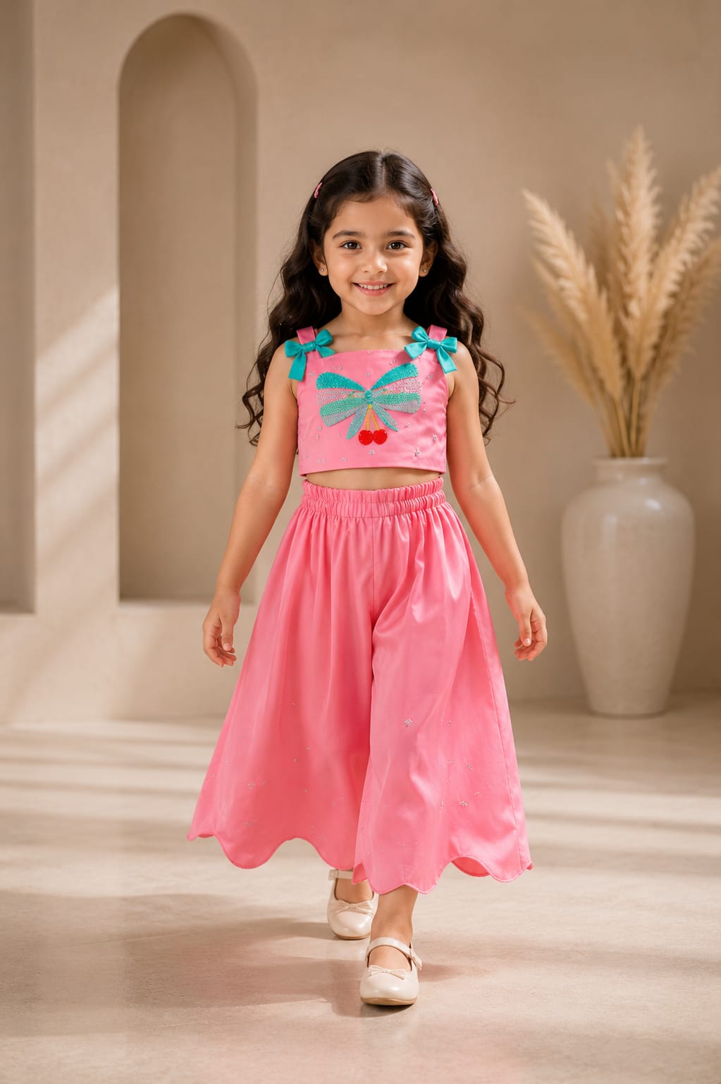 Pre Order: Cherry Flutter Co-ord Set
