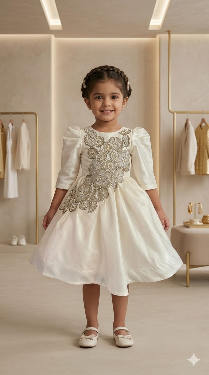 Pre Order: Ivory Bloom Couture Dress