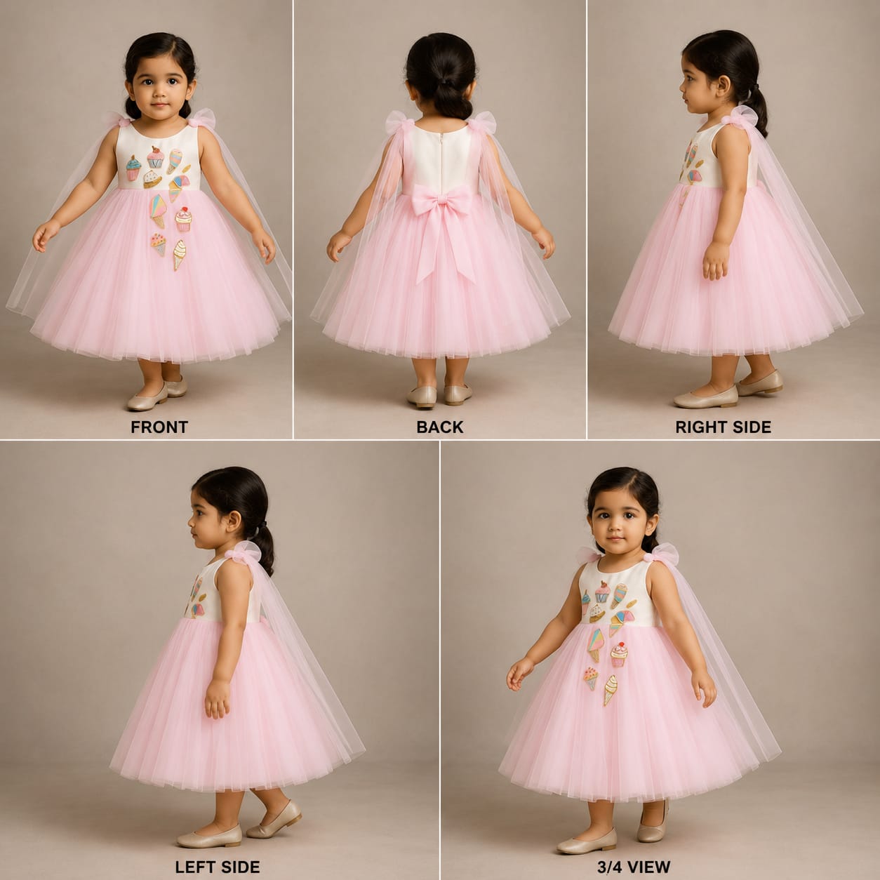Pre Order: Candies Embroidered And Embellished Dress