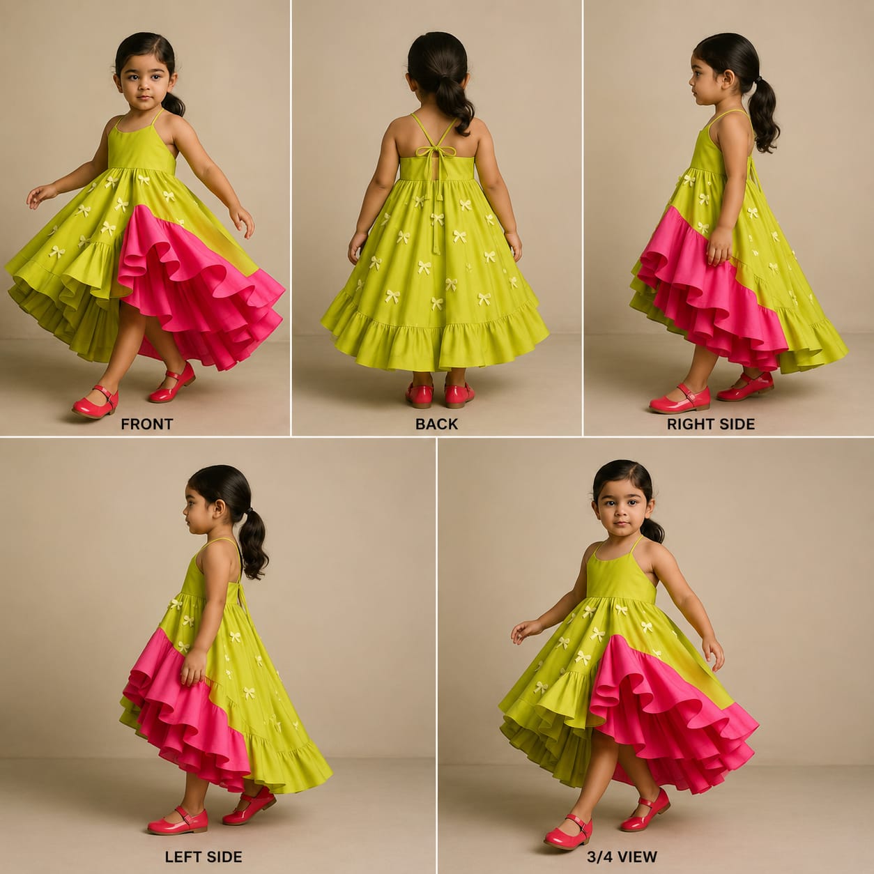 Pre Order: Exclusive Dual Tone High Low Gown