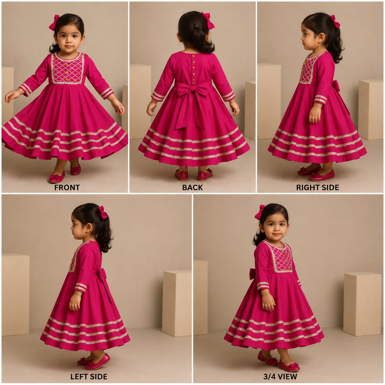 Pre Order: Gorgeous Gota Lace Work Anarkali Gown
