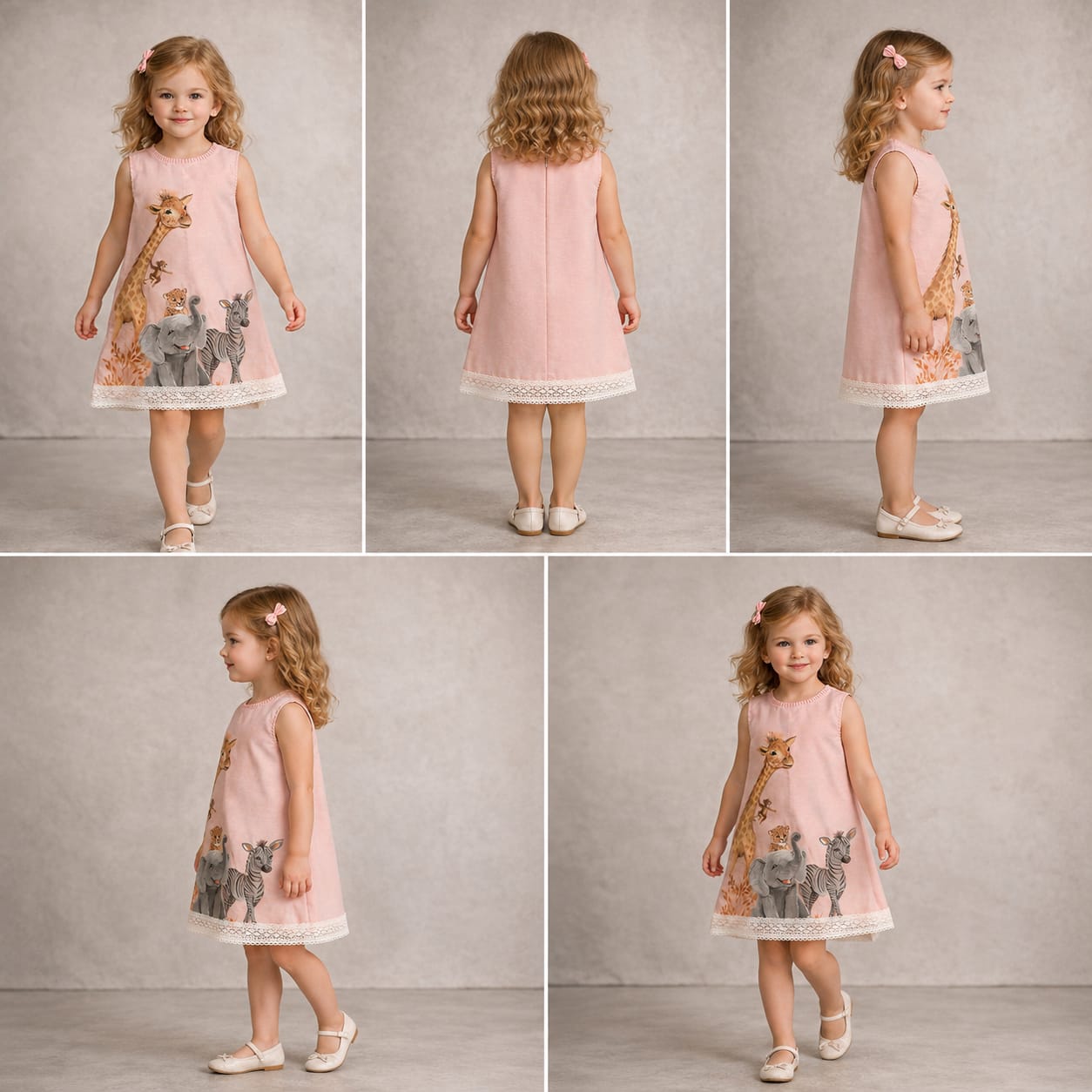 Pre Order: Blush Safari Friends Dress