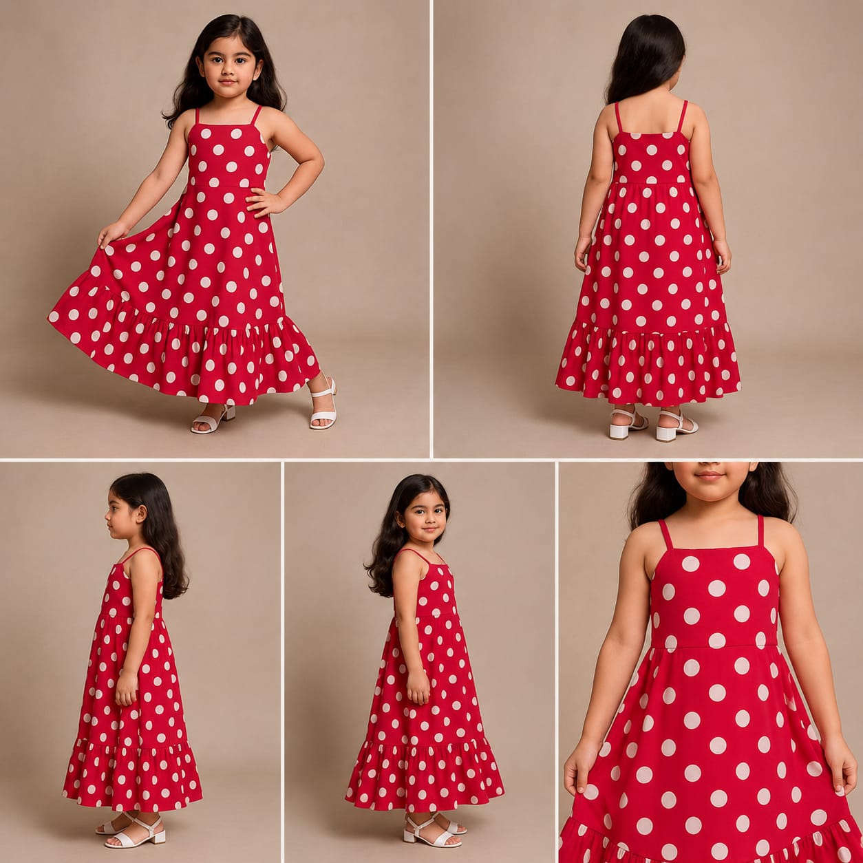 Pre Order: Red Printed Dress