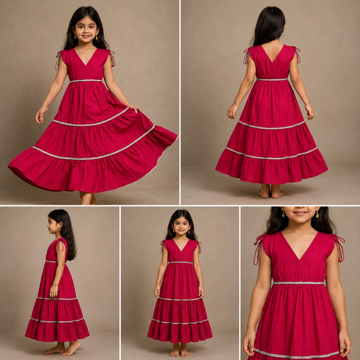 Pre Order: Hot Pink Tiered Dress