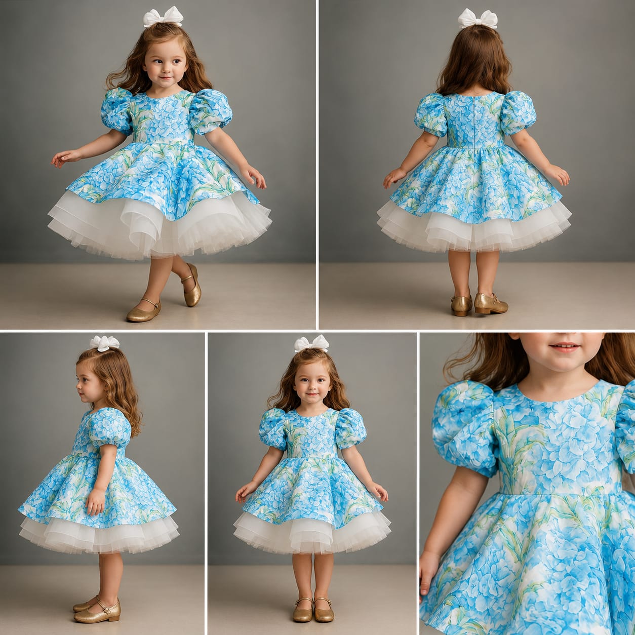 Pre Order: Princess Layered Floral Print Dress