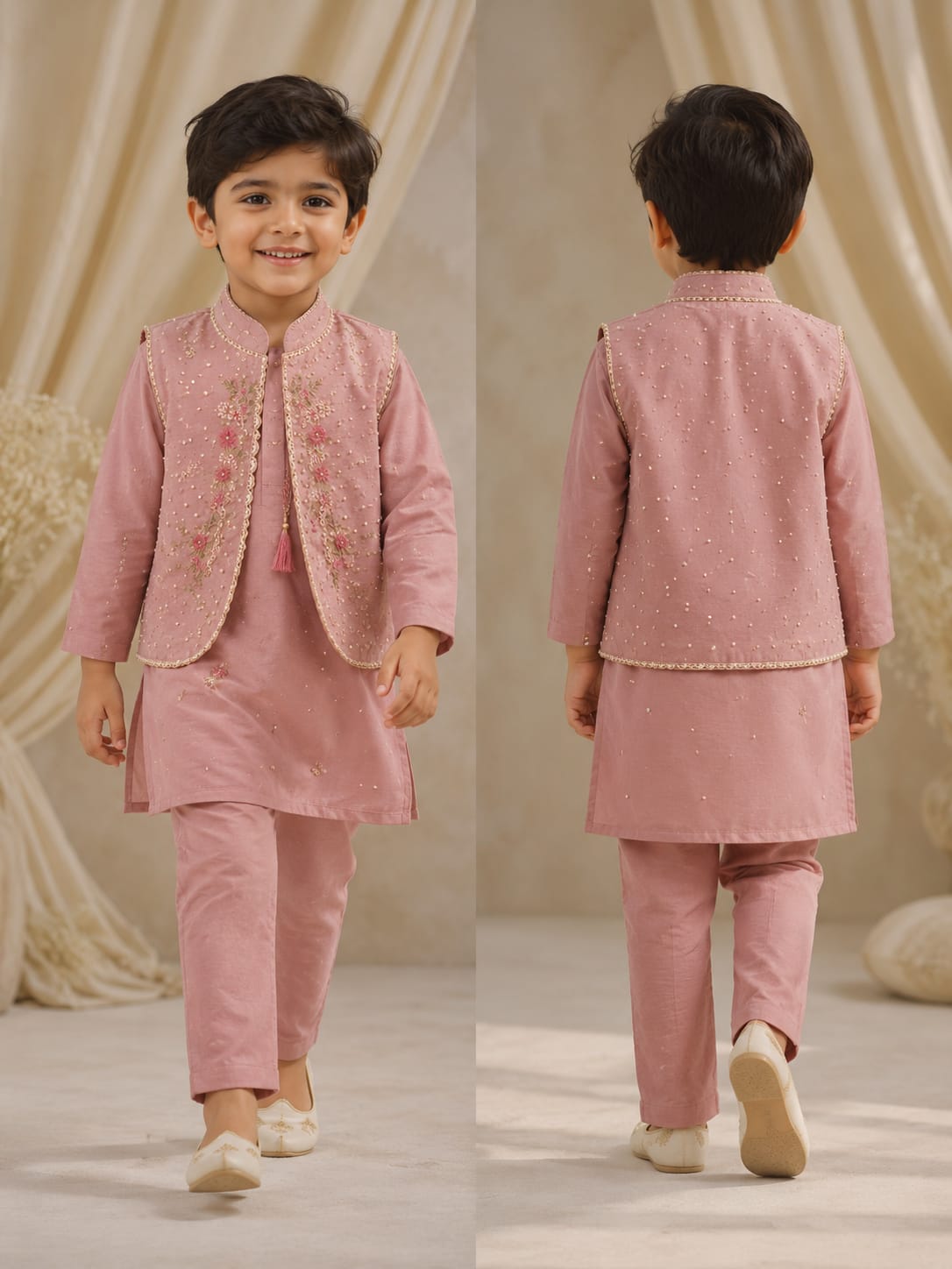 Pre Order:Blush Blossom Kurta Set