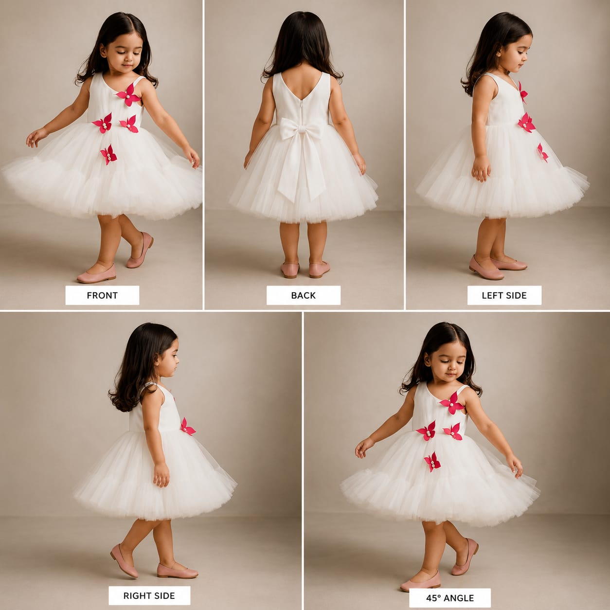 Pre Order: Gorgeous One Shoulder Ruffled Hem Butterfly Dress