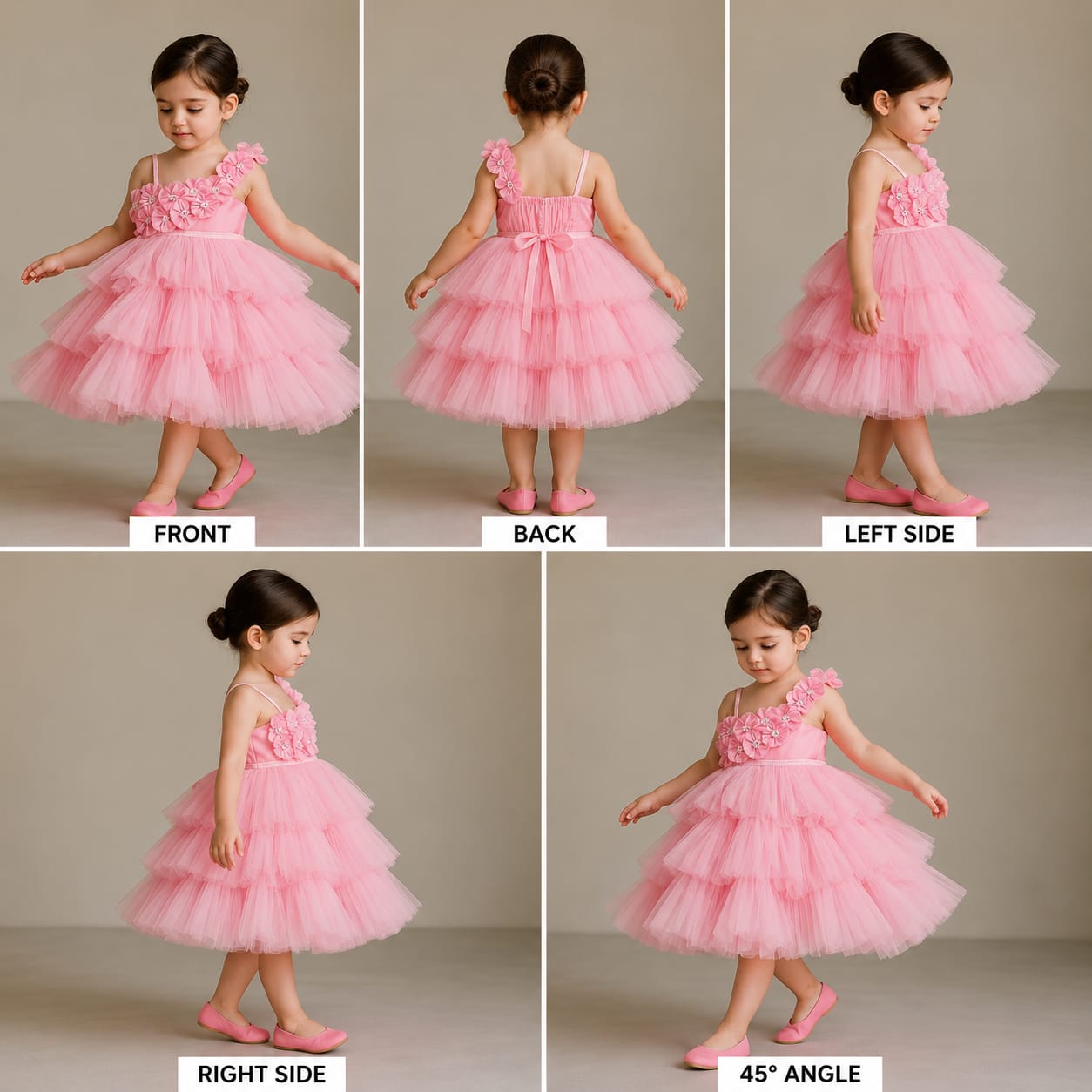 Pre Order: Flowers Beautified Layered Dress