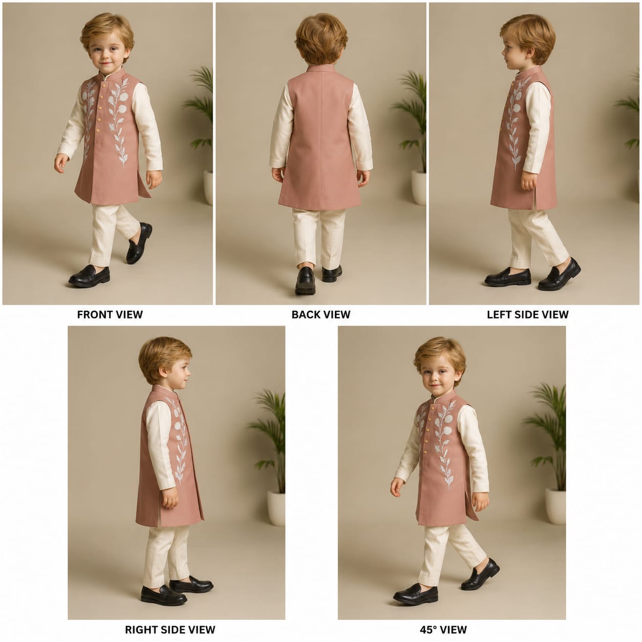 Pre Order: Blush Bloom Embroidered Sherwani And Pant
