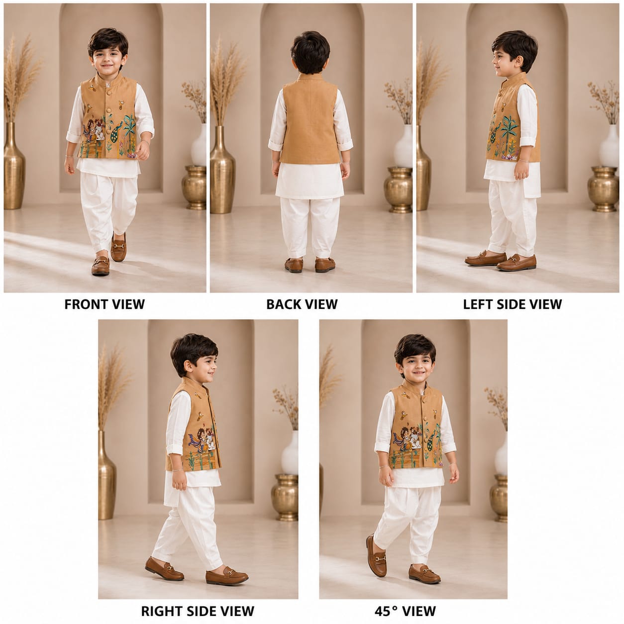 Pre Order: Vrindavan Tales Kurta Set with Jacket
