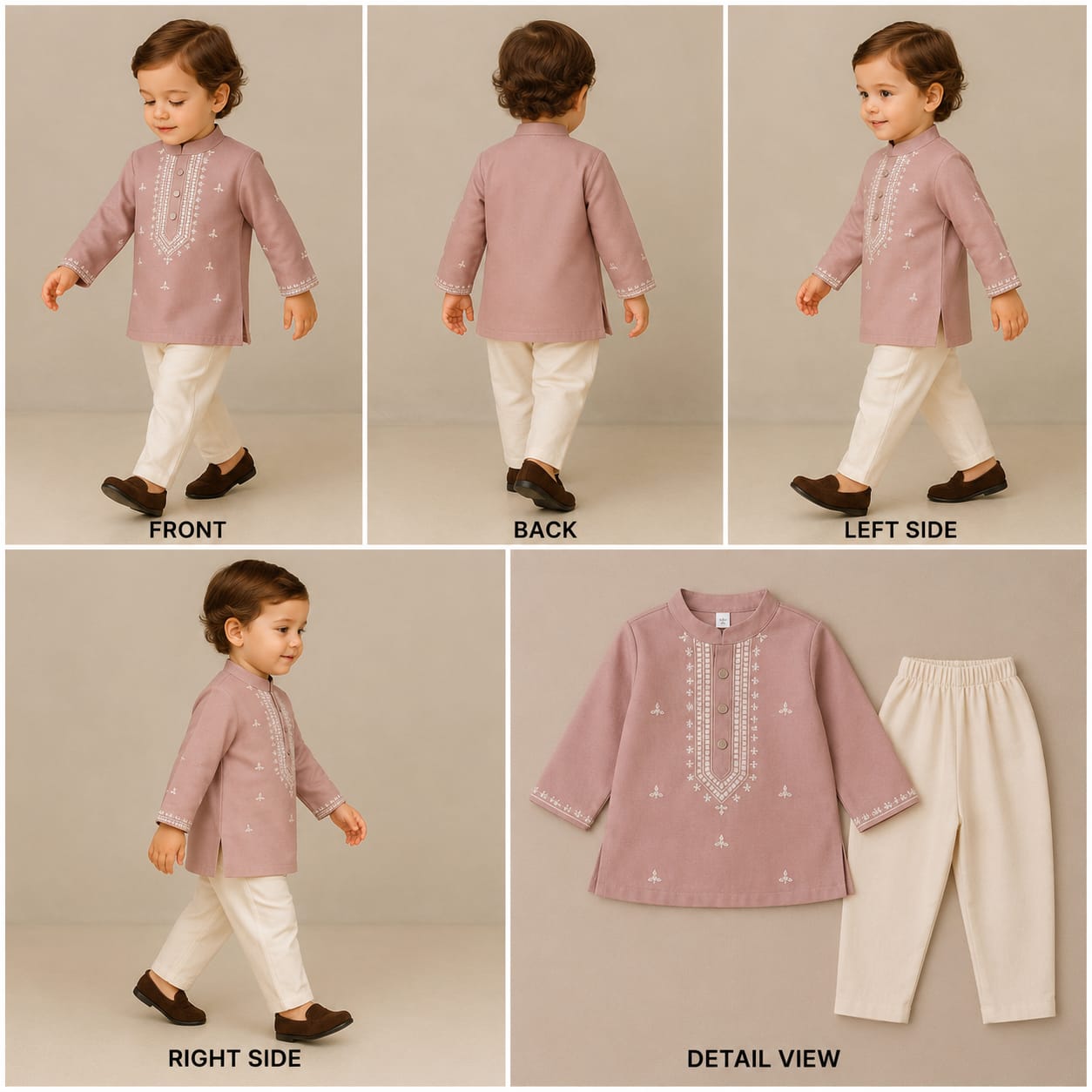 Pre Order: Embroidered Kurta With Pyjama