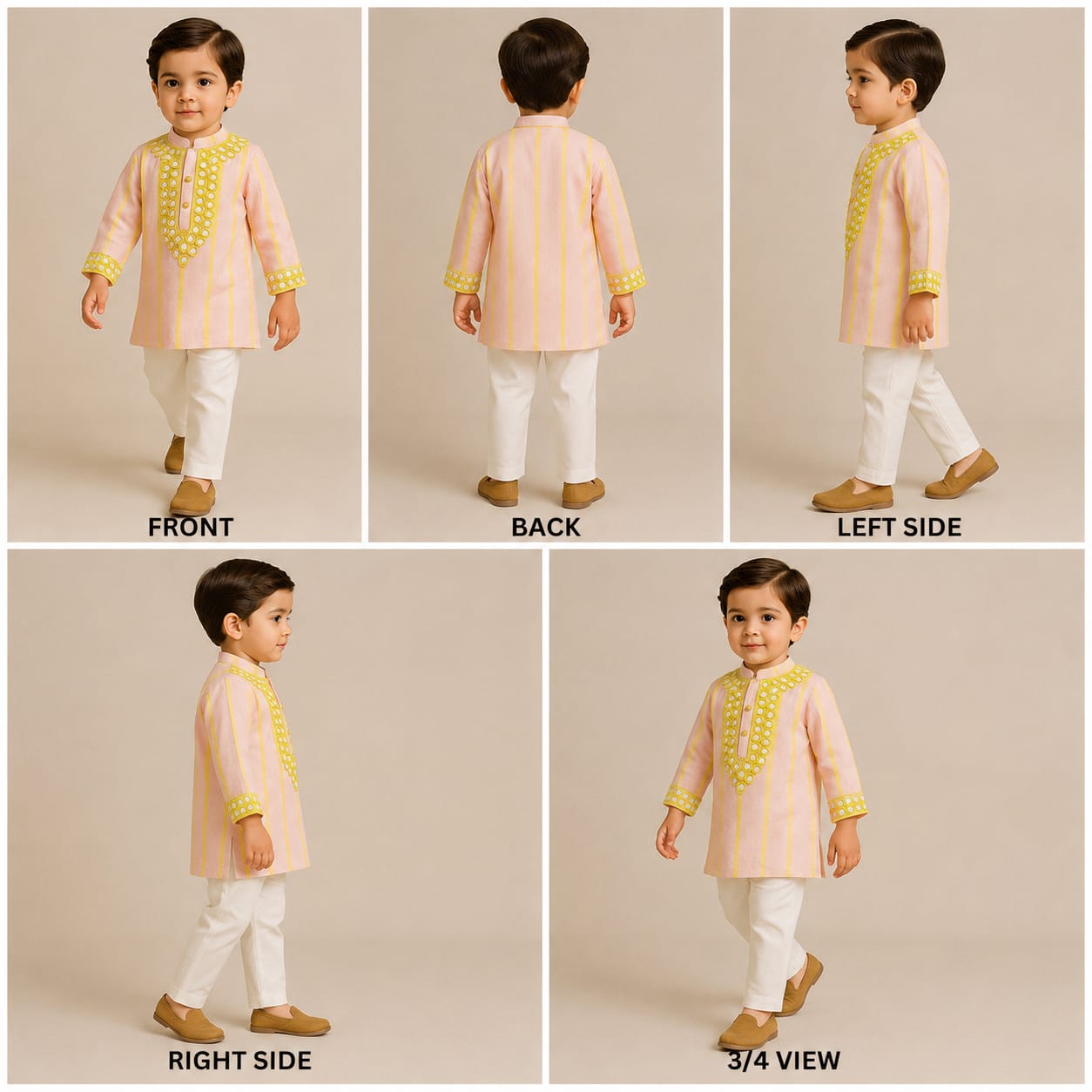 Pre Order: Pink Shibori Printed Embroidered Kurta And Pyjama