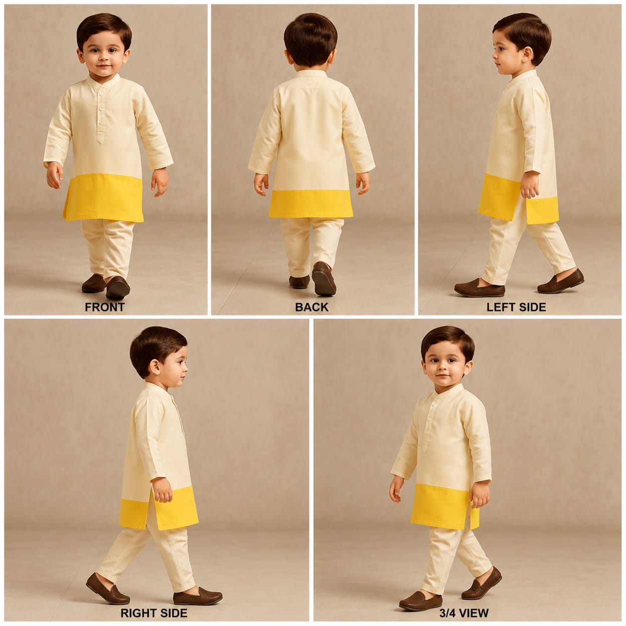 Pre Order: Dual Tone Kurta And Pyjama