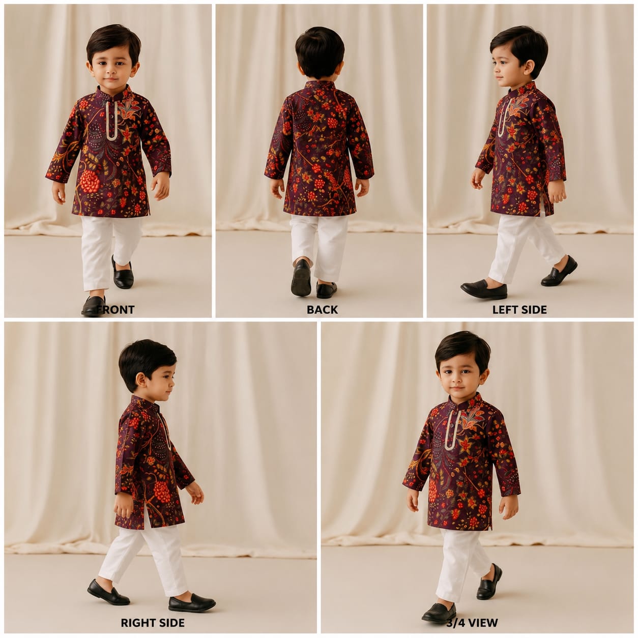 Pre Order: Floral Multicoloured Printed Kurta With Pyjama