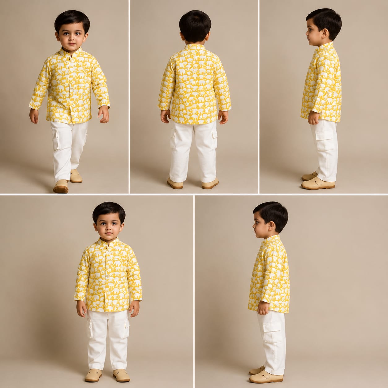 Pre Order: Front Open Shirt And Cargo Style Pant