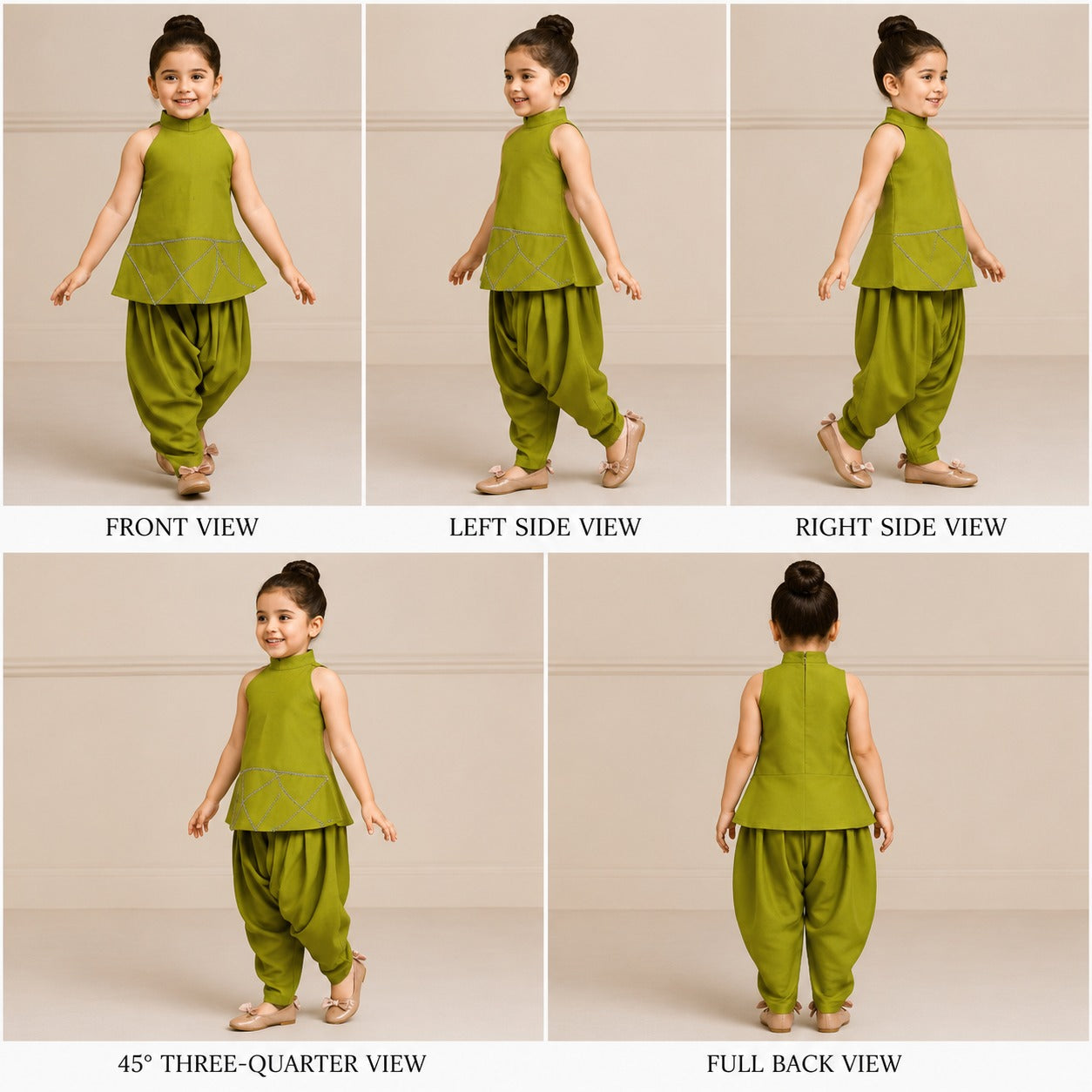 Pre Order: Halter Neck Short Kurti And Tulip Dhoti Pant