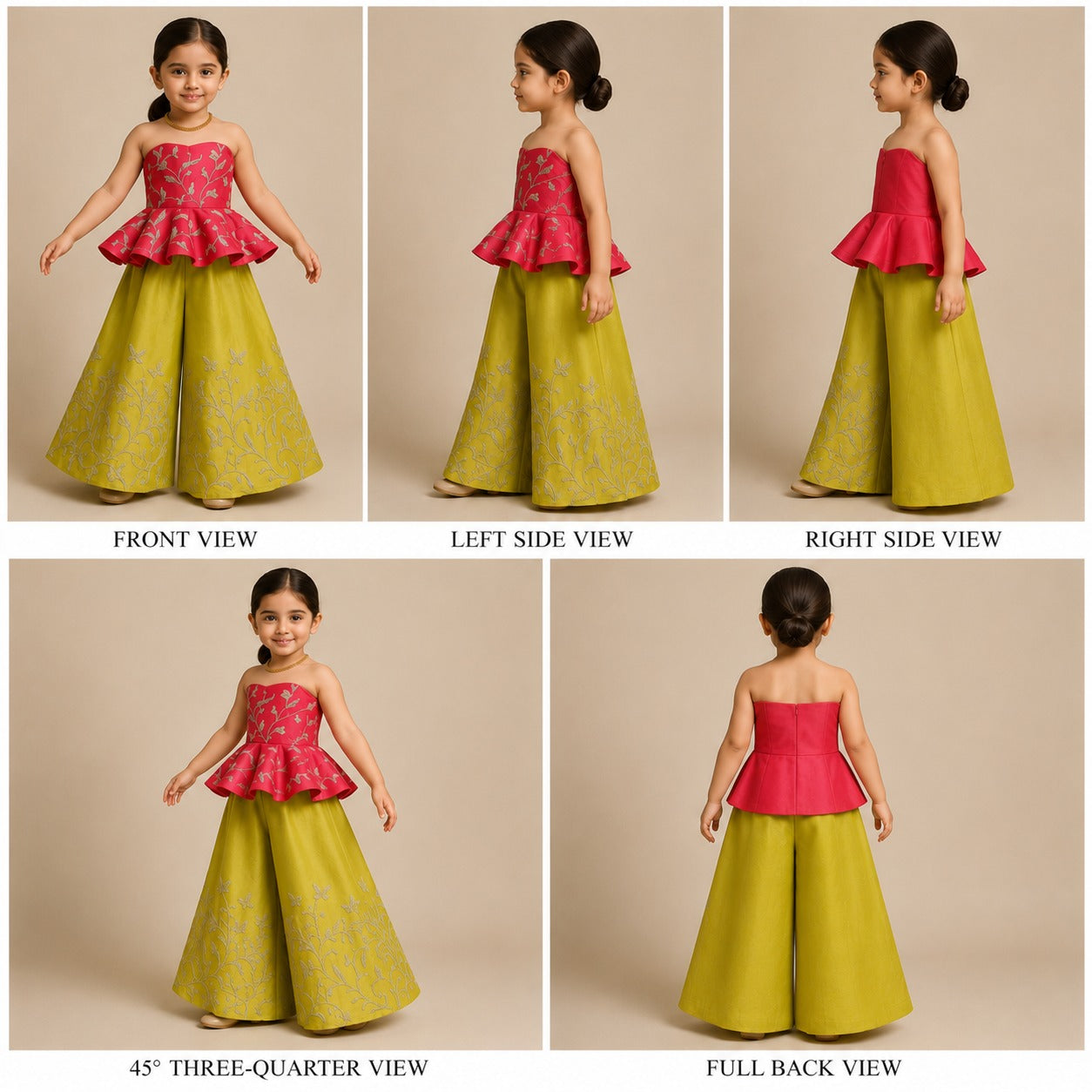 Pre Order: Gulabi Zest Peplum Set