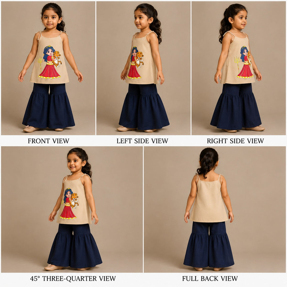 Pre Order: Mata Chandraghanta Top With Palazzo