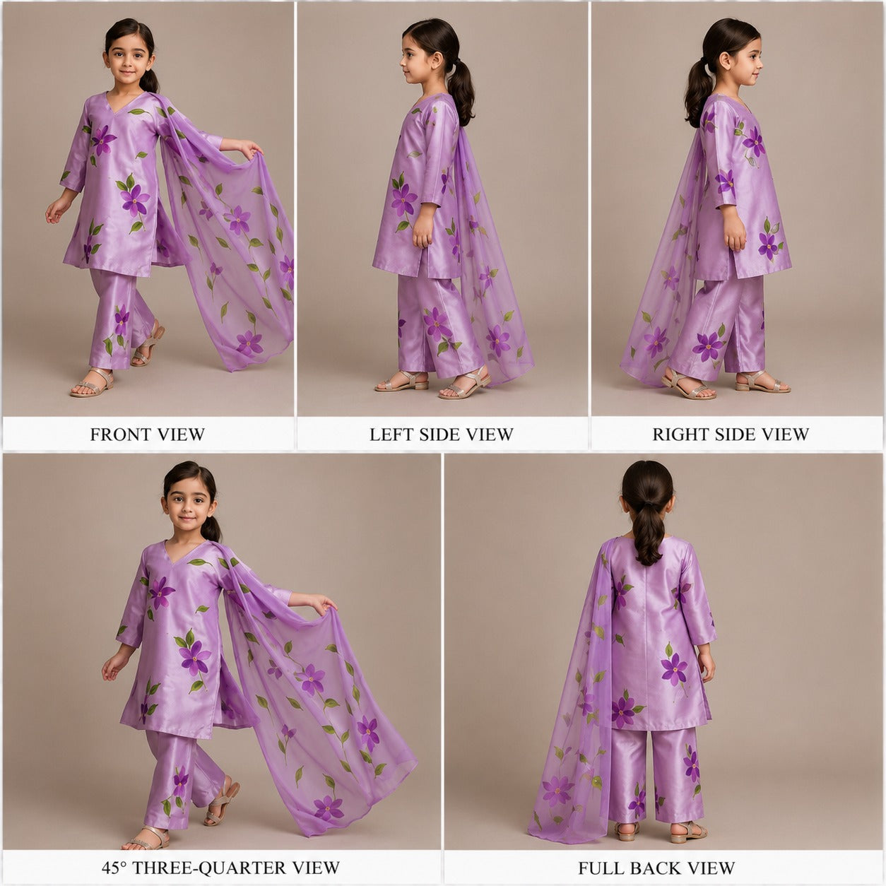 Pre Order: Multicolour Printed Suit Set