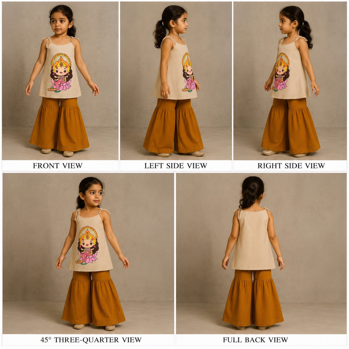 Pre Order: Goddess Lakshmi Top With Palazzo