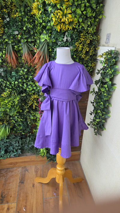 RTD Pre Order: Knock-out Frills Half Sleeves Cotton Dress