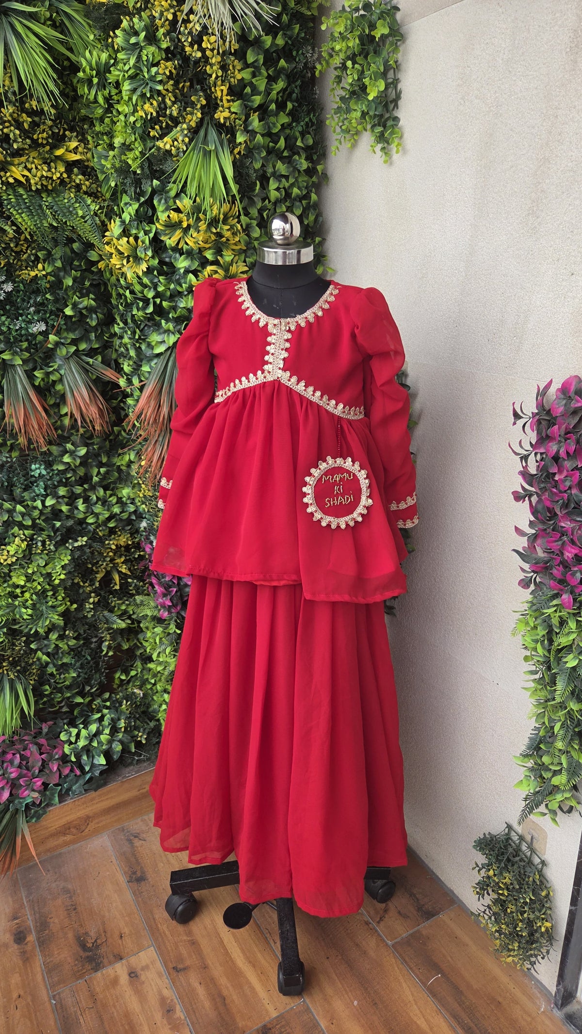 Pre Order: Crimson Royale Sharara Set