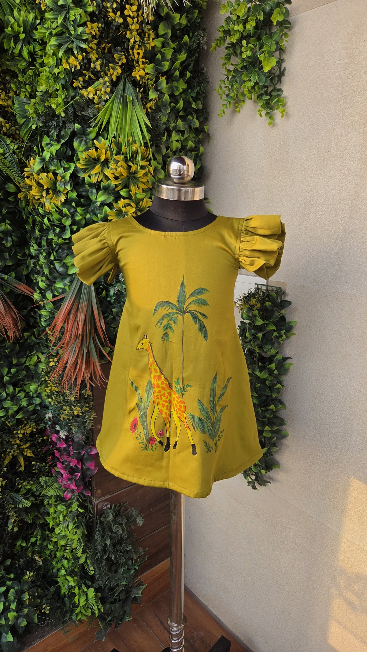 Pre Order: Giraffe Garden Dress