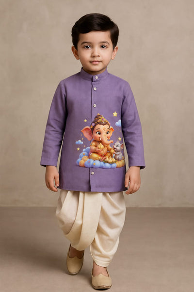 Pre Order: Bal Gopal Ganesh Kurta Set