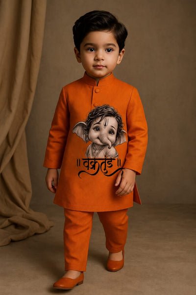 Pre Order: Vakratund Kurta Set