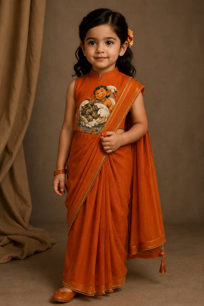 Pre Order : Bappa Kesari Saree