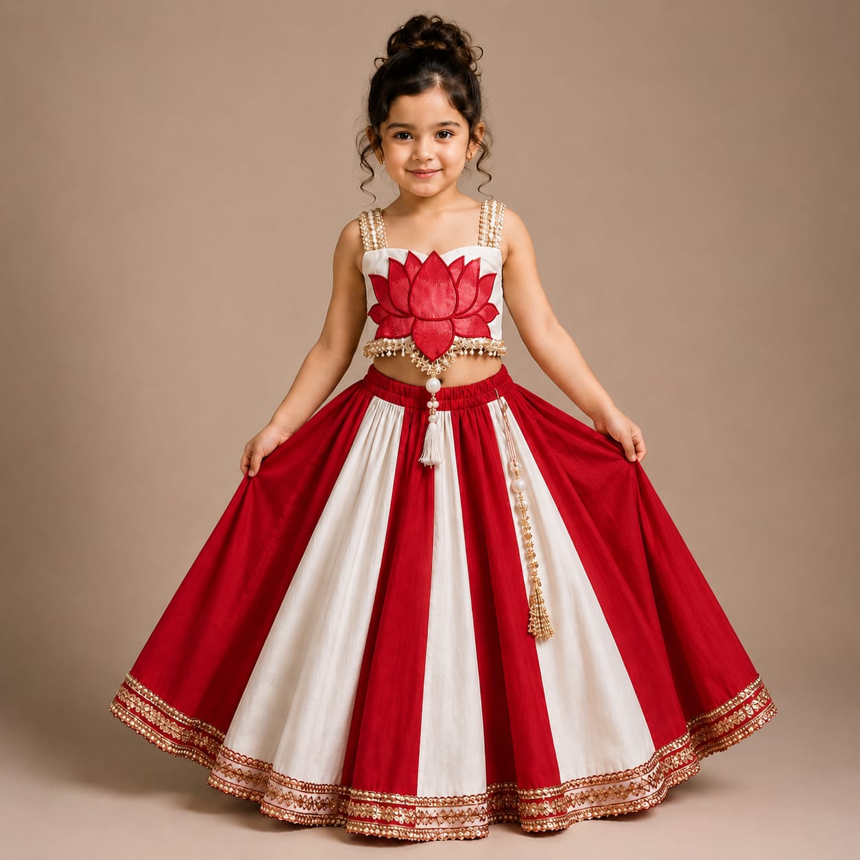 Pre Order: Radha Kamal Lehenga Set