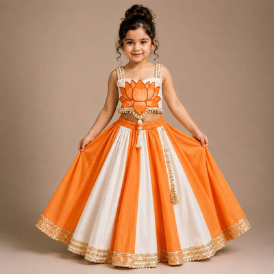 Pre Order: Radha Kamal Lehenga Set