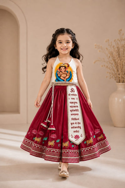 Pre Order: Shree Ganeshika Lehenga