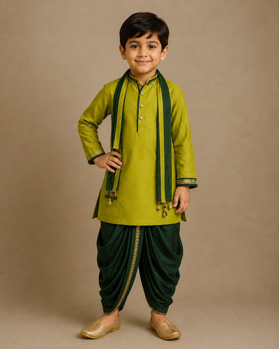 Pre Order: Hariyali Raj Kurta Set
