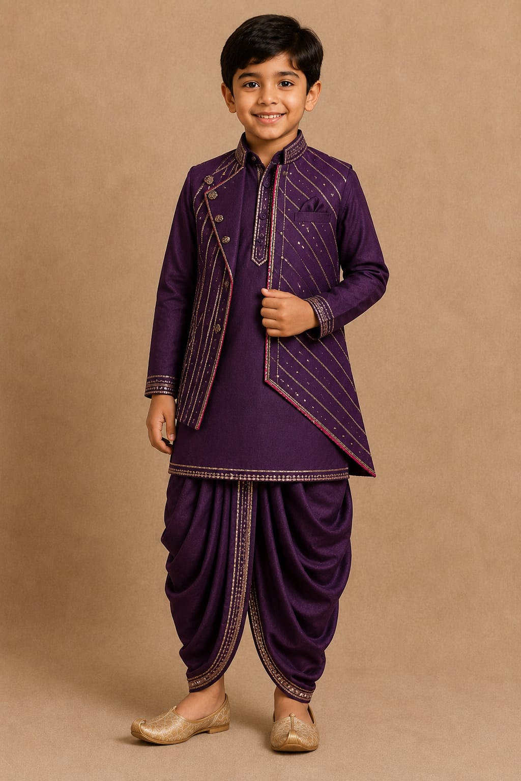 Pre Order: Baingani Nawab Kurta Set