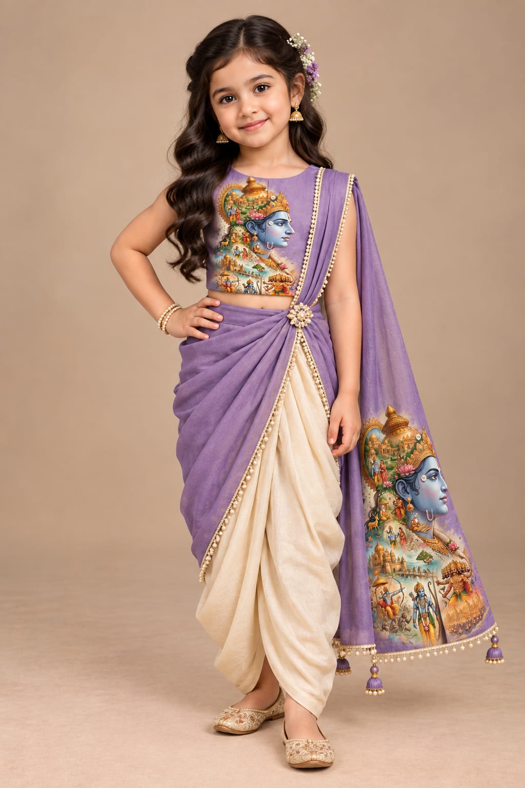 Pre Order : Raghavya Draped Saree Set