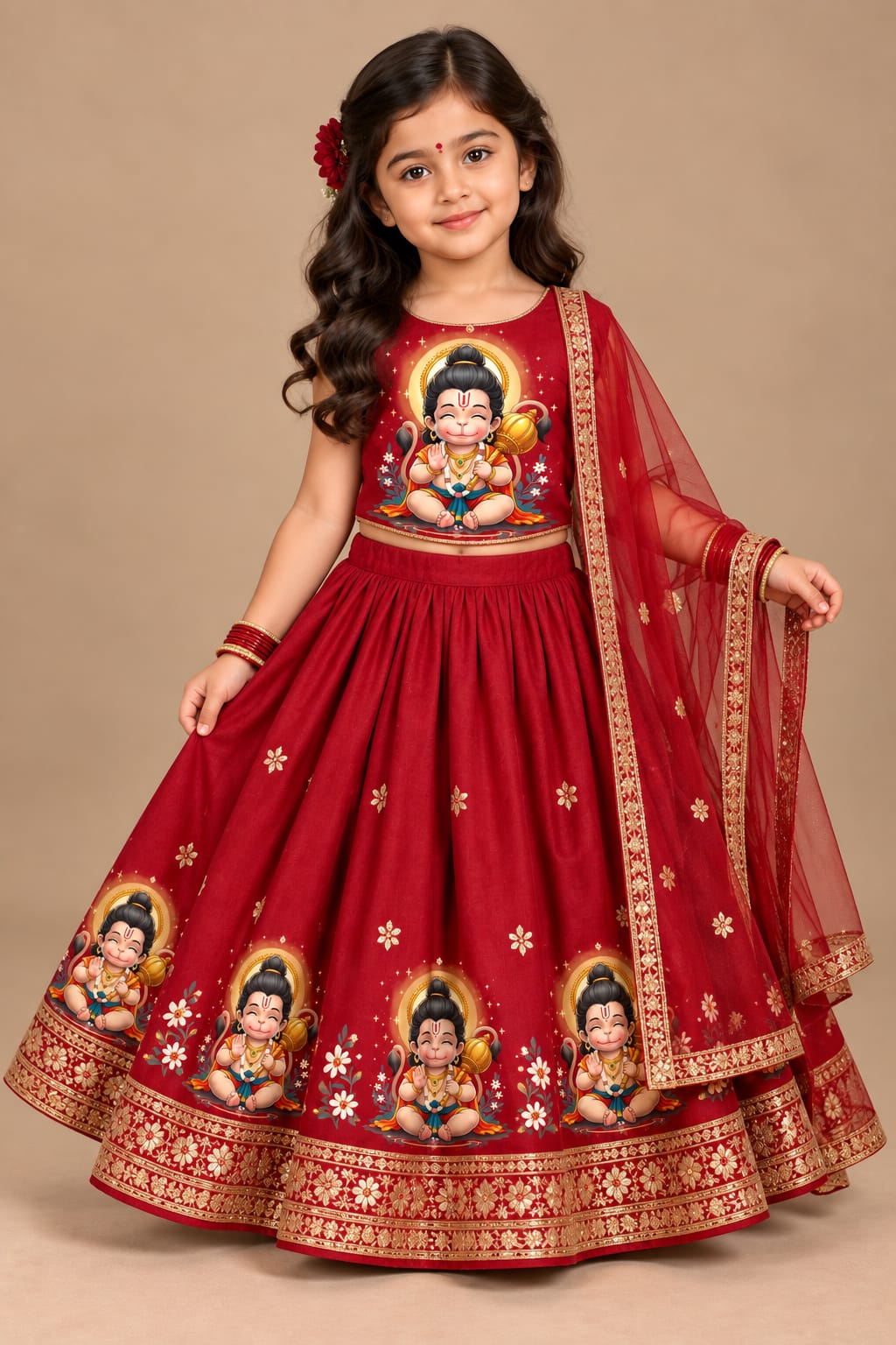 Pre Order: Bal Anjaneya Lehenga Set