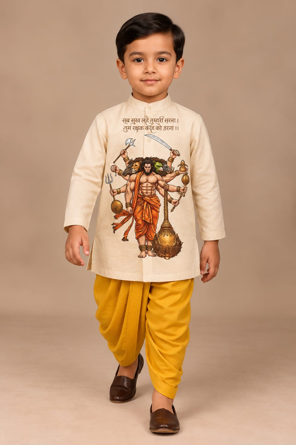 Pre Order : Bajrang Shakti Kurta Set