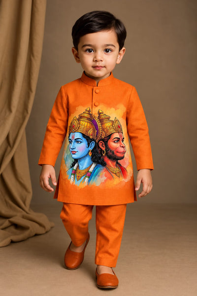 Pre Order : Ram–Hanuman Tejas Kurta Set