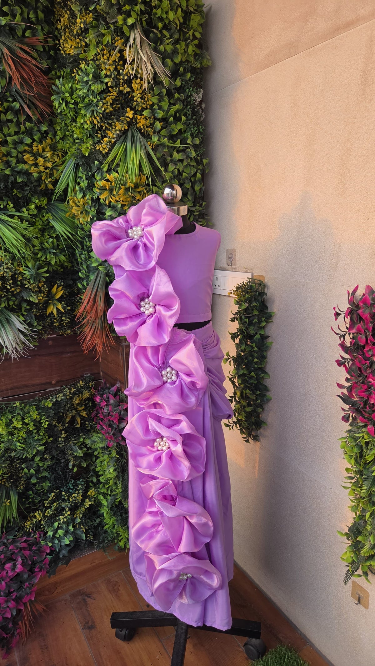 Pre Order: Petal Charm Lilac Saree