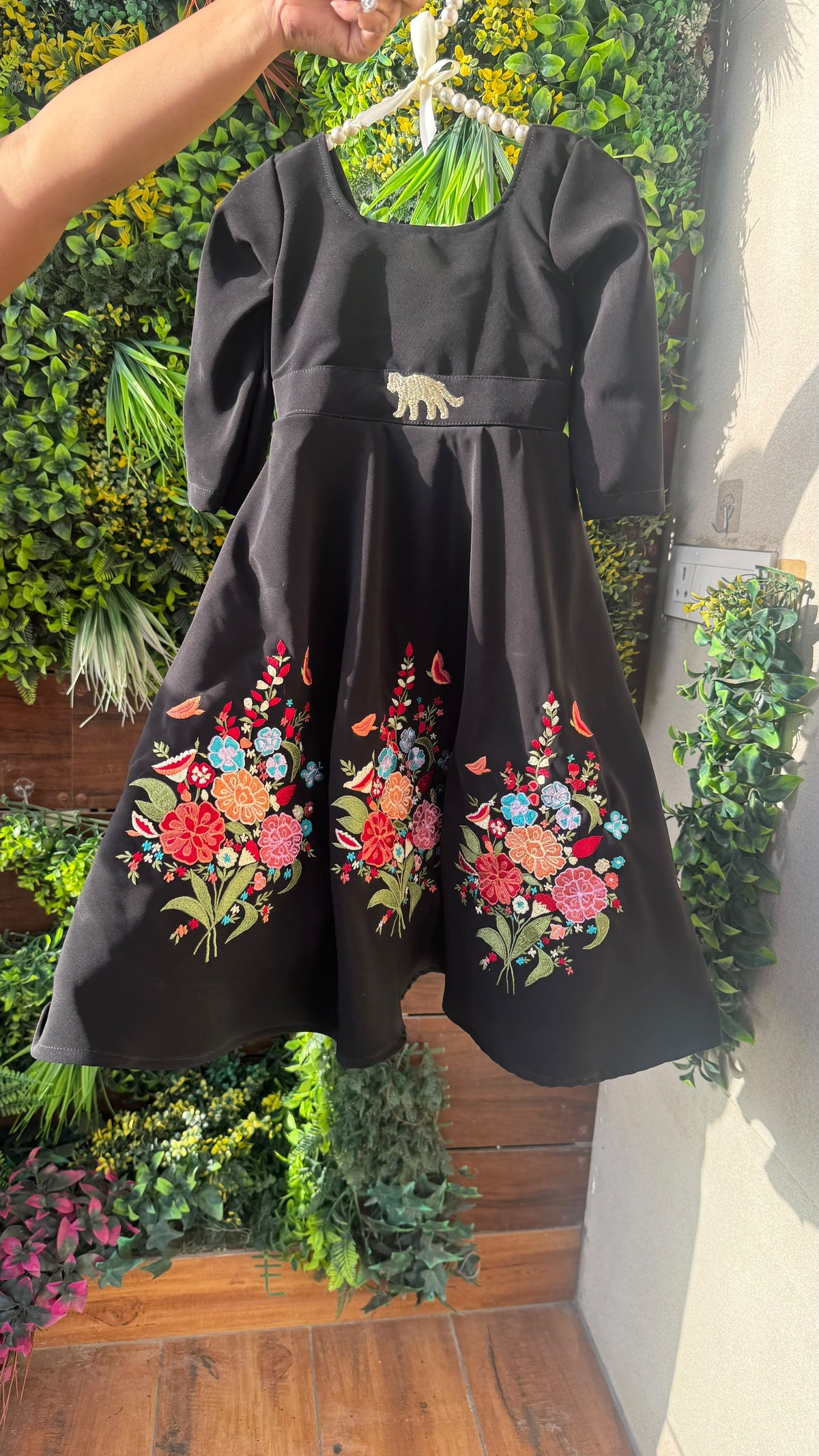 Pre Order: Floral Elegance Evening Embroidered Gown