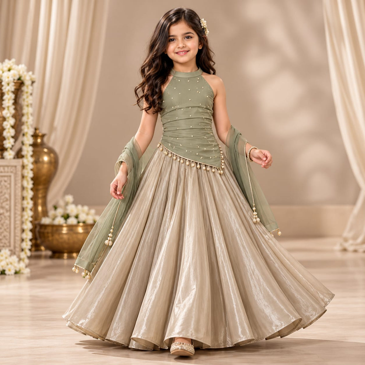 Pre Order: Sage Royale Lehenga