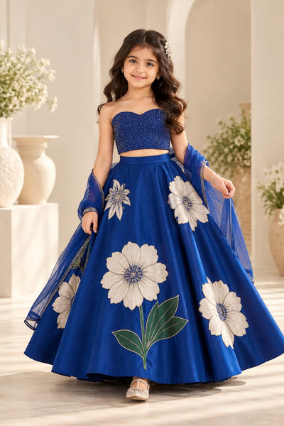 Pre Order: Sapphire Bloom Royale Lehenga