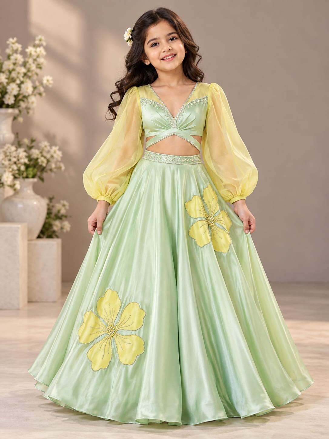 Pre Order: Springtime Princess Lehenga